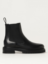 OFF-WHITE LEATHER ANKLE BOOTS,E89982002