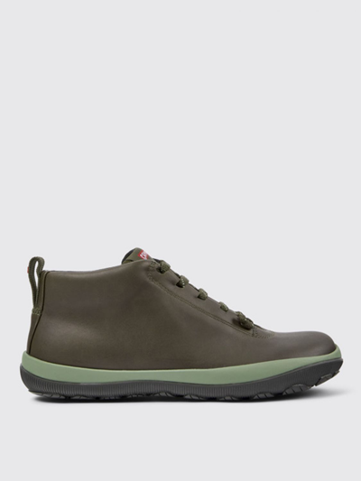 Camper Flat Ankle Boots  Woman In Green