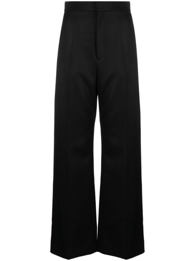 Loewe High Waisted Trousers In Black