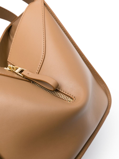 Loewe Hammock Leather Handbag In Brown