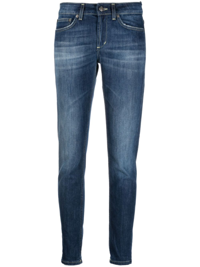 Dondup Monroe Low-rise Skinny Jeans In Blue