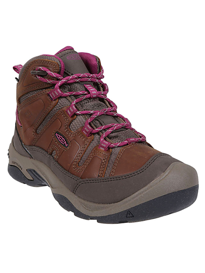 Keen Circadia Mid Waterproof Hiking Boots In Brown