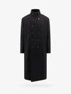 Tom Ford Wool Blend Melton Coat In Black