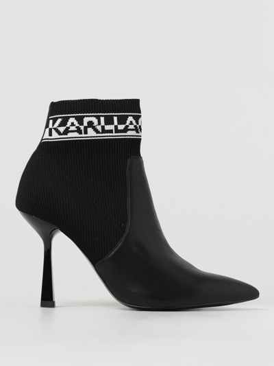 Karl Lagerfeld Flache Stiefeletten  Damen Farbe Schwarz In Black