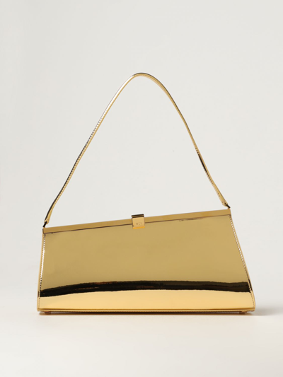 N°21 Jeanne Bag In Laminated Patent Leather In Gold