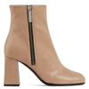 Giuseppe Zanotti Sveva Lizard-skin Effect Ankle Boots In Beige