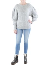CALVIN KLEIN WOMENS CABLE KNIT CREWNECK PULLOVER SWEATER