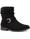 Karen Scott Clarett Womens Side Zipper Ankle Boots In Black