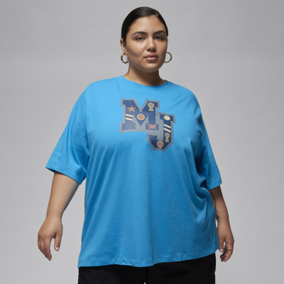 Jordan Women's  Graphic Girlfriend T-shirt (plus Size) In Blue
