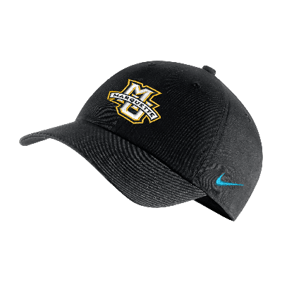 Nike Marquette Heritage86  Men's College Adjustable Cap In Black