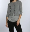 LABEL+THREAD MERINO DRESS CARDIGAN IN GREY