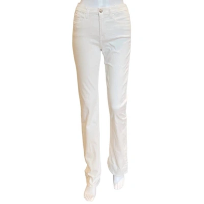 Jen7 Slim Bootcut Jeans In White