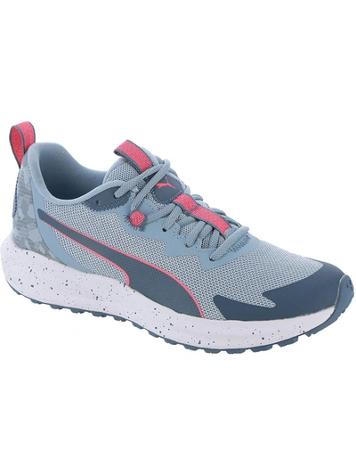 Puma Twitch Runner Trail Camo Womens Fitness Workout Running Shoes In Multi