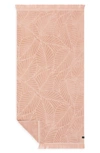 Slowtide Kalo Fringe Bath Towel In Light/ Pastel Pink