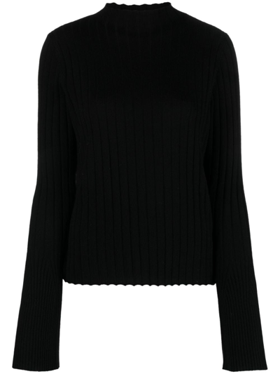 Loulou Studio Anda Wide-sleeved Jumper In Black