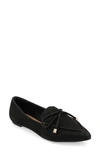 Journee Collection Womens Muriel Slip On Pointed Toe Loafer Flats In Black