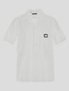 Dolce & Gabbana Cotton Hawaiian Shirt In White