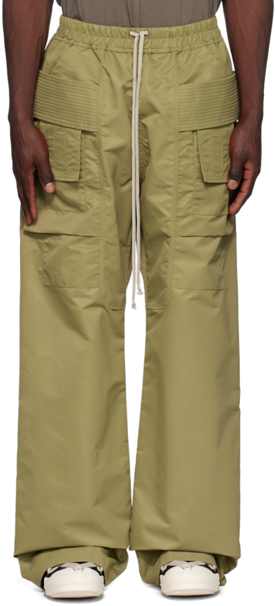 Rick Owens Drkshdw Khaki Creatch Cargo Pants In 25 Pale Green