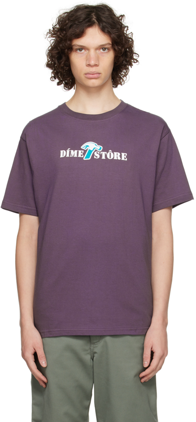 Dime Purple Reno T-shirt In Dark Purple