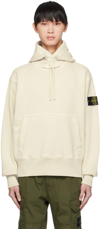 STONE ISLAND OFF-WHITE GARMENT-DYED HOODIE