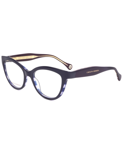 Carolina Herrera Women's Ch0062s 52mm Optical Frames In Blue