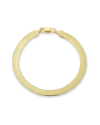 Glaze Jewelry 14k Over Silver Herringbone Bracelet In Gold