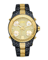 JBW JBW MEN'S JET SETTER DIAMOND & CRYSTAL WATCH