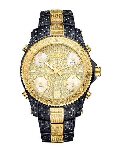 Jbw Men's Jet Setter Diamond & Crystal Watch