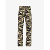 RHUDE RHUDE MEN'S MULTI LINARES CAMOUFLAGE-PRINT STRAIGHT-LEG REGULAR-FIT COTTON-TWILL CARGO TROUSERS