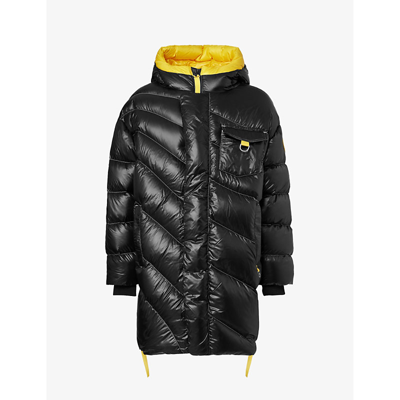Canada Goose X Pyer Moss Hooded Quilted Down Coat In True Black