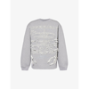 Y/PROJECT Y/PROJECT MEN'S LIGHT GREY PARIS BRAND-EMBROIDERED COTTON-JERSEY SWEATSHIRT