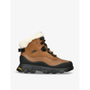Ugg Adirondack Meridian Leather Lace-up Hiker Boots In Tan Comb