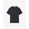 Reiss Holt - Charcoal Jersey Crew Neck Short Sleeve T-shirt, Xs