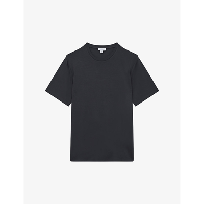 Reiss Holt - Charcoal Jersey Crew Neck Short Sleeve T-shirt, Xl