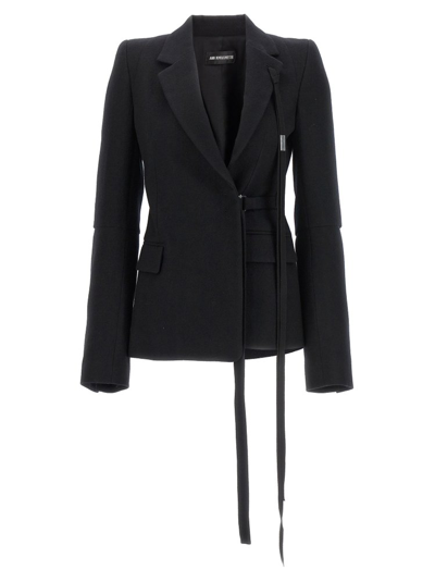 Ann Demeulemeester Venla Tailored Blazer In Black