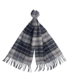 BARBOUR BARBOUR CHECK PATTERN FRINGED EDGE SCARF