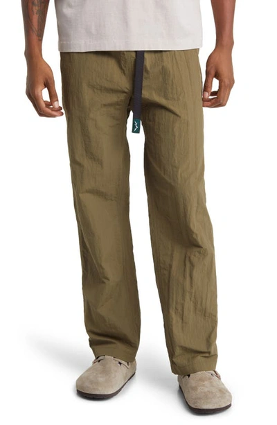 Afield Out Sierra Nylon Climbing Pants In Army Green
