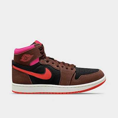 Nike Women's Air Jordan 1 Zoom Air Cmft 2 Casual Shoes In Cacao Wow/picante Red/black/hyper Pink