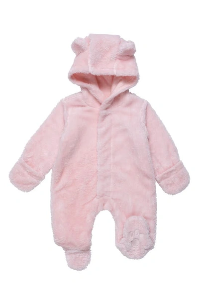 Magnetic Me Baby Girl's Blossom Minky Faux Fur Footie In Neutral