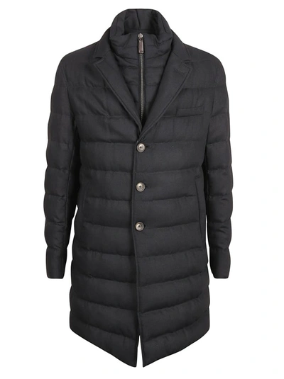 Herno Padded Hooded Down Coat In Black