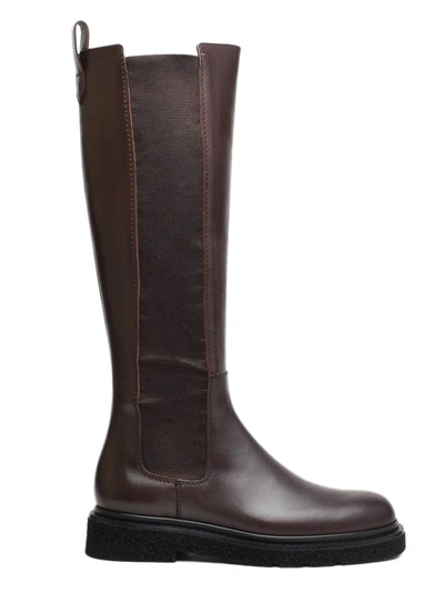 Guglielmo Rotta Brown Leather Boots