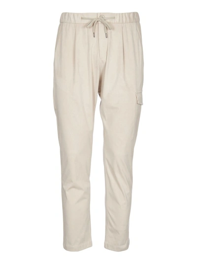 Herno Drawstring Straight-leg Trousers In Neutrals