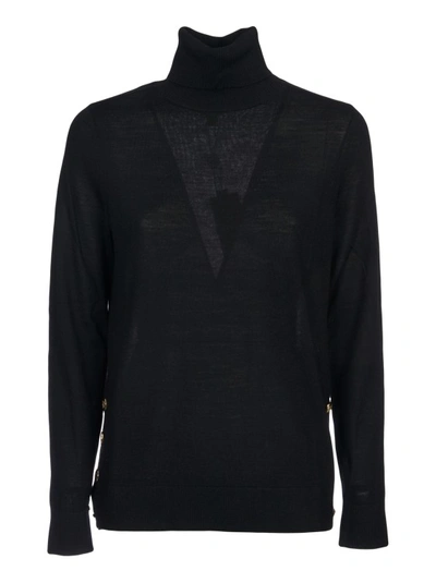 Michael Kors High Collar Black Sweater