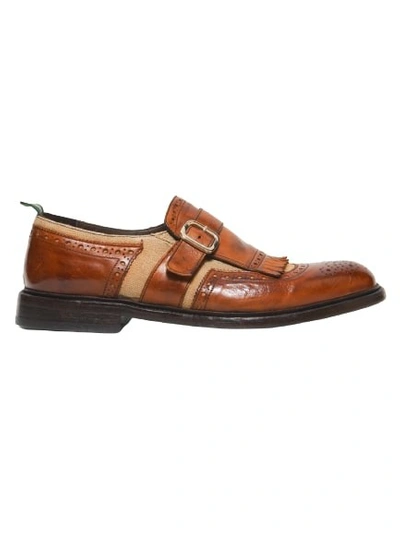 Green George Shanghai Leather Shoe In Brown