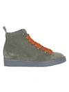 PÀNCHIC GREEN ORANGE ANKLE BOOTS