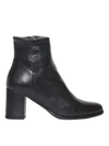 ROSSANO BISCONTI SOFT BLACK LEATHER ANKLE BOOT WITH SIDE ZIP