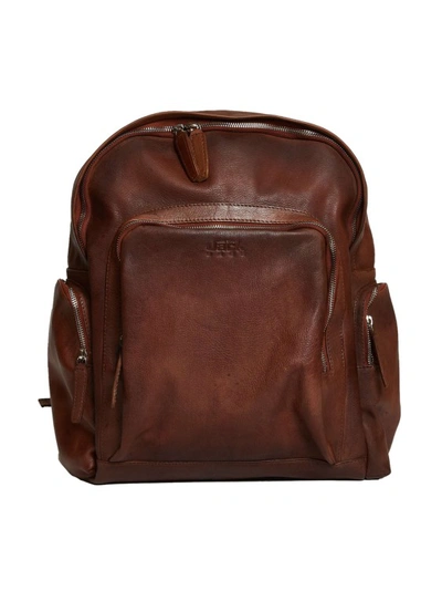 The Jack Leathers Brown Leather Backpack