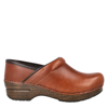 Dansko Classic Clog In Shiny Leather In Brown
