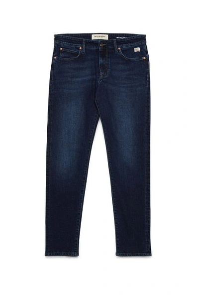 Roy Rogers Recycled Cotton Denim In Blu Blu E Verdi