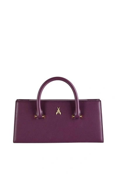 Patrizia Pepe Fly Bamby Leather Bag In Purple